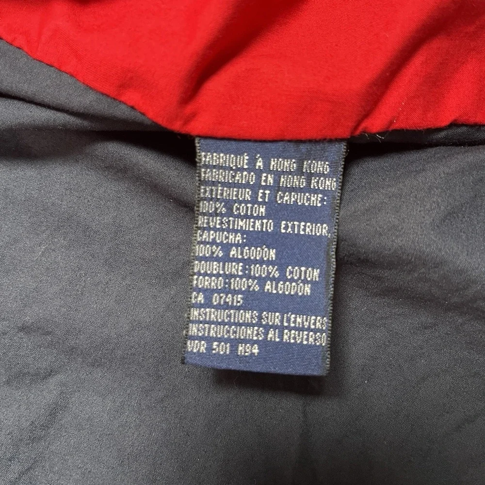 Vintage Nautica Competition Sailing Jacket Men M‎ Hooded Branded Snaps/Zipper